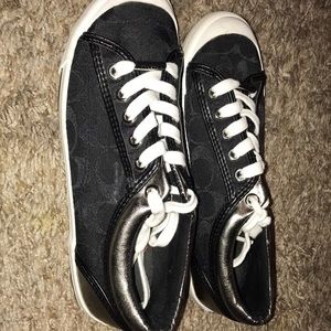 Coach black and silver casual shoe